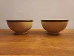 Set Of 2 Pfaltzgraff - Catalina Brown Embossed 6" Soup/cereal Bowls. Fixed Price $12.99.