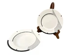 Christopher Stuart Optima Angles Salad Plate & Soup/pasta Bowl Geometric HK200. Fixed Price $22.95.