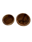 Israel Olive Wood Bowls Set 2 Handmade Nesting Dipping Snack Small Serving New. Fixed Price $39.95.