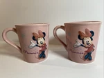 Disney Store Minnie Mouse Pink Mug Set 2 Glitter Bow 4.5 Coffee Cup. Fixed Price $19.99.