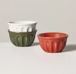 Hearth & Hand Scallop Fluted Stoneware Mini Bowls (set Of 3) Christmas 2024. Fixed Price $19.99.