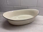 Lenox "special" 10.25" Oval Vegetable Bowl With Platinum Trim Excellent Cond.. Fixed Price $25.50.