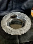 Lalique France Crystal Foug Res Ferns Centerpiece Bowl 11" Large Old Signature. Fixed Price $330.00.