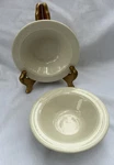 Homer Laughlin Lyrica Rimmed Ivory Dessert Cereal Bowls 6.25" Lot Of. Fixed Price $9.99.