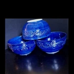 Fitz And Floyd Ricamo Blue Bowls Set Of Three. Fixed Price $45.00.