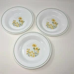 Arcopal ARP3 Yellow Flowers Rimmed Soup Bowl 8.5" Made In France Set Of. Fixed Price $24.88.
