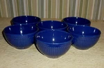 6 Side / Sauce Bowls By American Atelier ' Bistro Pattern Ribbed & Raised Dots. Fixed Price $24.52.