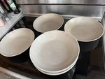 Gordon Ramsay Royal Doulton Beige Maze Pasta Bowls 9 1/2 Set Of 4 (2 Avail). Fixed Price $37.00.
