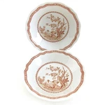 Two Mason's "brown Quail" Cereal Bowls 6 1/2", Birds White. Fixed Price $79.00.