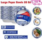Dixie Ultra Paper Bowls 20 Oz Soak Proof Microwavable Cut Resistant 156 Count. Fixed Price $32.12.