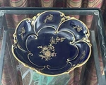 Graf Von Henneberg Echt Kobalt Bowl Jlmenau Porzellan 8". Fixed Price $59.95.