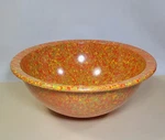 Vintage Brookpark Melamine Melmac 1/8 Medium Confetti Bowl Red Orange Yellow. Fixed Price $40.00.