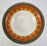 Vintage Casual Ceram Galaxy 8007 Serving Bowl 10" 3" H Japan. Fixed Price $21.50.