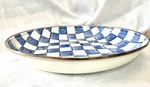 Mackenzie Childs Royal Check Enamel 13 1/2" Abundant Bowl, New With Tags. Fixed Price $89.00.