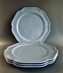 4 Rachel Ashwell Blue Melamine Dinner Set Of Shabby Pale. Fixed Price $49.99.