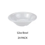 24 Pack White Disposable Soup & Salad Bowls 12 Oz 7.25" Round Deep Party. Fixed Price $54.90.