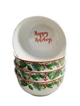 Set Of 4 Royal Norfolk Christmas Holly Wreath Cereal/serving Bowl-rare-brand New. Fixed Price $59.88.