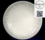 Mint Syracuse Royal Rideau Solario Tracer Dinner 11" Plate Dish 701 White Black. Fixed Price $9.99.