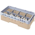 Cambro Comp. Glass Rack, Half Size, 3-5/8" Max. Beige 8HS318-184. Fixed Price $37.06.