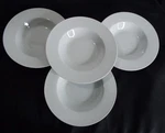 Williams Sonoma Open Kitchen Rim Soup Pasta Bowl All White 8.5 Inch Set Of 4. Fixed Price $35.70.
