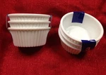 6 White Ramekin Sauce Cups -side Dish Salsa Dip Bowl 4OZ Each Brand New. Fixed Price $10.99.