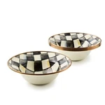 Brand New Mackenzie Childs Enamel Breakfast Bowls, Set Of 4. Fixed Price $240.00.