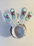 Pioneer Women Measuring Cup Set Plastic Of 4 Floral Pattern. Fixed Price $10.45.