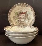 Set Of Heritage Hall Pennsylvania Fieldstone 4411 Fruit Bowls 6" England. Fixed Price $17.99.