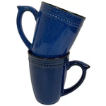 Cuisinart Jenna Blue Stoneware Set 2 Coffee Mugs Speckled Rustic Farmhouse. Fixed Price $19.90.