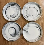 Artisanal Kitchen Supply Dessert Salad 8" Luncheon Plate Set Of 4 Coupe Marble. Fixed Price $48.00.