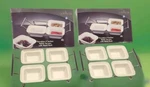 Lot Of 2 Sets Godinger Porcelain 4 Section Relish Servers With Metal Rack. Fixed Price $20.00.