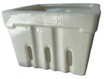 Berry Basket Creative Co-op Stoneware Cream Ceramic Textured Glossy Finish. Fixed Price $22.80.