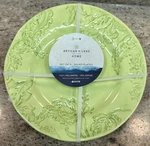 Artisan De Luxe Lime Green Floral Paisley Edge Melamine Salad Plates Set Of 4. Fixed Price $29.95.