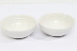 Of Le Creuset Cereal Soup Bowls 6.25" White New Second Choix. Fixed Price $37.80.