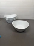 F1 Set Of 4 Overandback What Dish! White Porcelain Serving Pasta Bowl GB2. Fixed Price $33.99.
