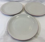 3 - Royal Tognana White W/ Pink Ring 7.5 Salad Dessert Tea Cup Plate Saucer. Fixed Price $14.49.