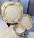 Vintage 1930S Noritake (morimura) N830 Three Piece Dessert Set, Plate,cup,saucer. Fixed Price $19.00.