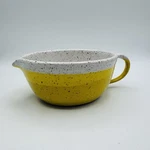 Rachael Pots Salad Dressing Bowl Yellow Stoneware Handmade Pottery Nyc Euc. Fixed Price $29.99.