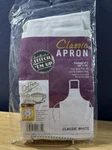 Aunt Martha's-blank Goods-stitch "em Up Unisex White Cotton APRON-28X35"-NIP. Fixed Price $15.95.