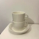 Iittala Teema Cup Saucer Pair Set White Kaj Franck. Fixed Price $118.40.