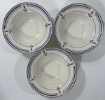 American Picnic Enamelware Metal Bowls Lot Of 3 Anchor Nautical White. Fixed Price $20.90.