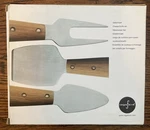 Cheese Knife Set - 3PC Sagaform Stainless Steel New, Box. Fixed Price $11.99.