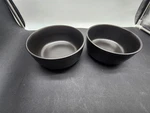 10 Strawberry Street 6 Black Serving Bowl Set Of 2 Euc. Fixed Price $16.50.