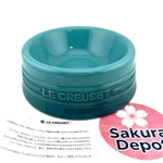 Le Creuset Pet Bowl Caribbean Blue Stoneware Food Water Dish For Dog Cat. Fixed Price $60.39.