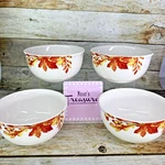 Royal Norfolk RNF132 Colorful Autumn Leaves Stoneware Soup Cereal Bowls Set Of 4. Fixed Price $31.44.