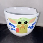 Grogu Star Wars Silver Buffalo Nom Ceramic Ramen Bowl 20OZ. Fixed Price $15.00.