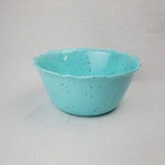 1 Pioneer Woman Juliette Teal Cereal Melamine Bowl Speckle Pattern Scallop Edge. Fixed Price $8.99.