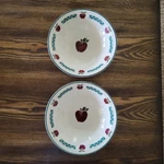 Applejack Ingleman Design International China (set Of 2) 8" Stoneware Bowls. Fixed Price $13.99.