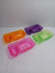 Pc. Compartment Snack Tray Dip Dish Acrylic Neon Ltd Commodities 24450-01. Fixed Price $9.99.