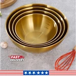 3PCS Stainless Steel Mixing Bowls Set Kitchen Prep Dough Salad. Fixed Price $19.99.